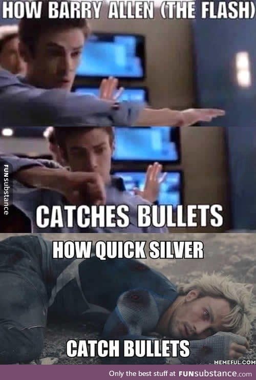 Poor Quicksilver, you can't beat Flash
