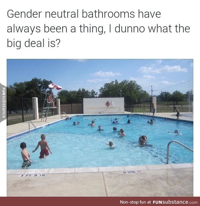 Gender neutral bathrooms