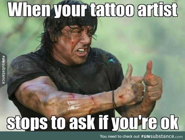 When your tattoo artist is concerned