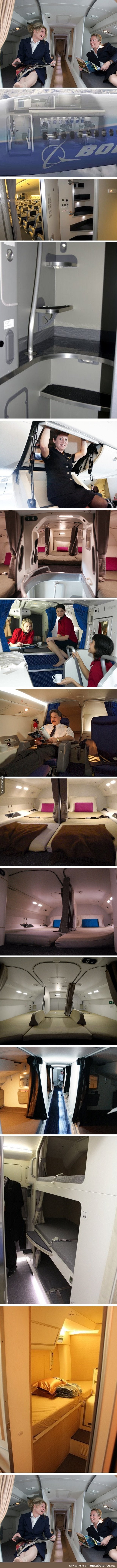 Secret Cabins Flight Attendants Sleep In During Long Haul Flights