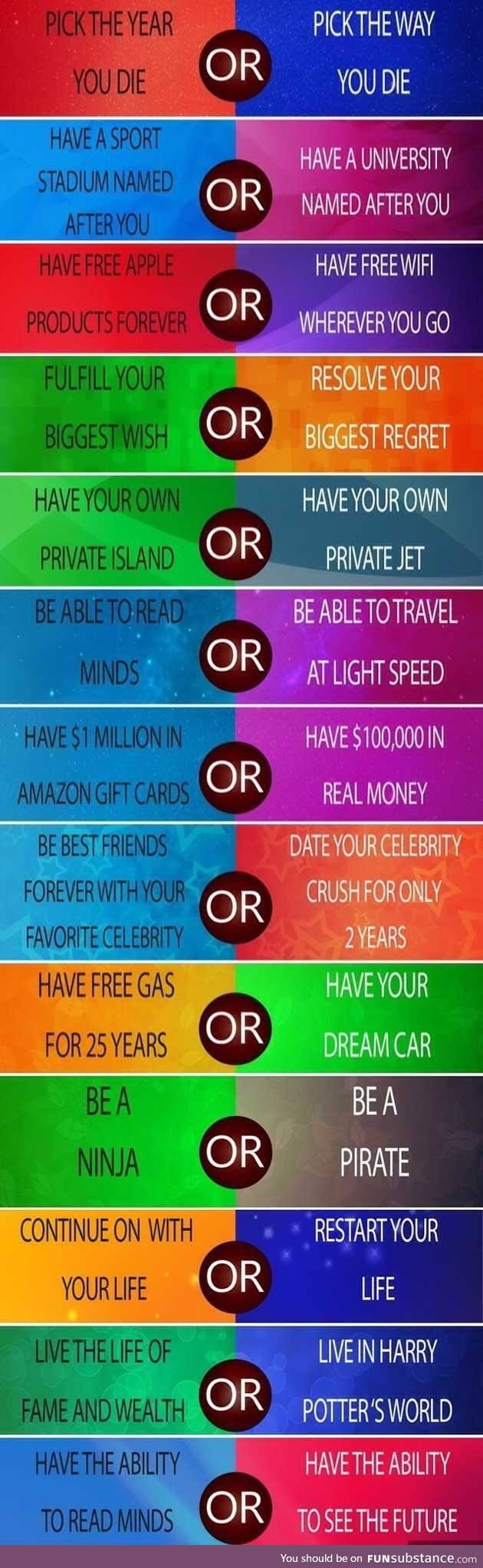 What would you choose?
