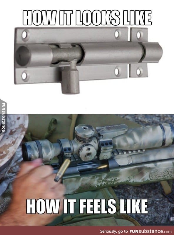 Everytime I use a barrel bolt lock