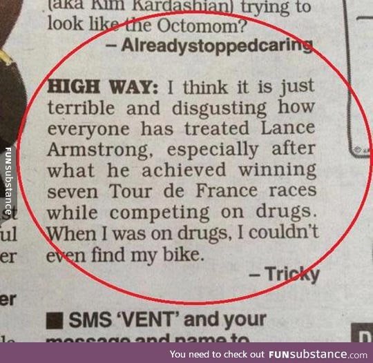 Lance armstrong was treated unfairly