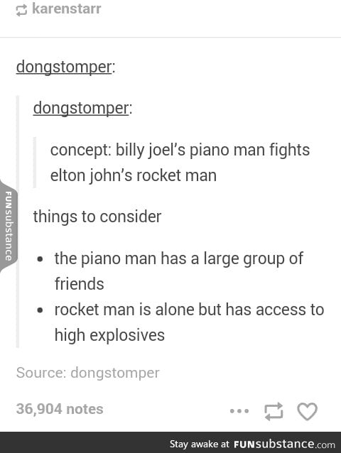 I think piano man would win. His friends could steal the explosives and use them.