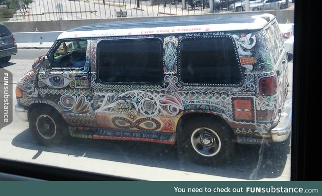 So on my trip to Tx. And found a Hippie van in L.A.