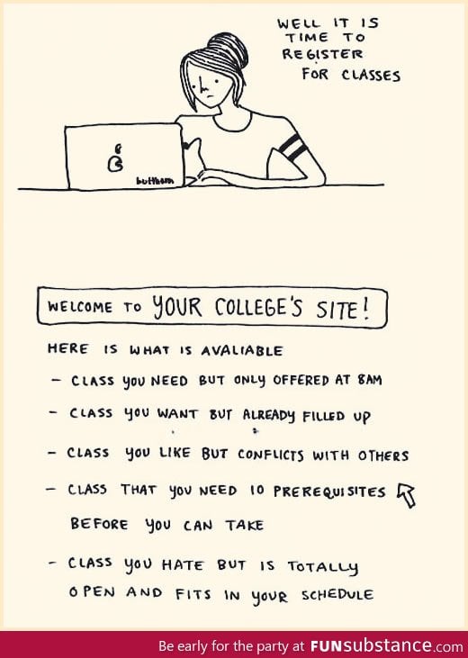 Time to register for classes