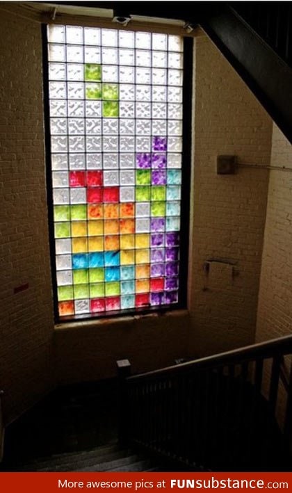 Tetris glass block windows ever