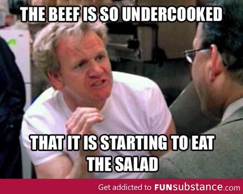 Describing uncooked beef