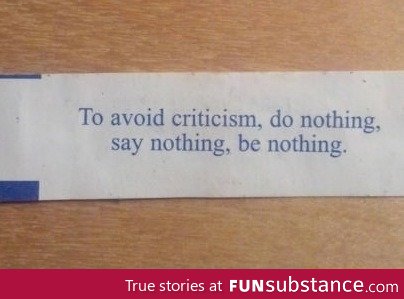 How to avoid criticism