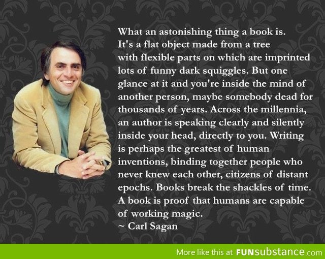 Carl Sagan on Books