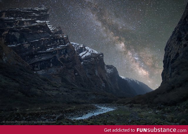 Milky Way above the Himalayas