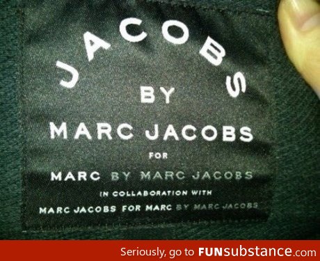 Jacobs by Marc Jacobs for Marc by Marc Jacobs in collaboration..