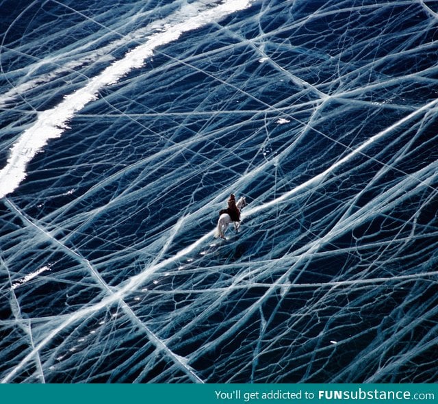 Traveling across a frozen sea