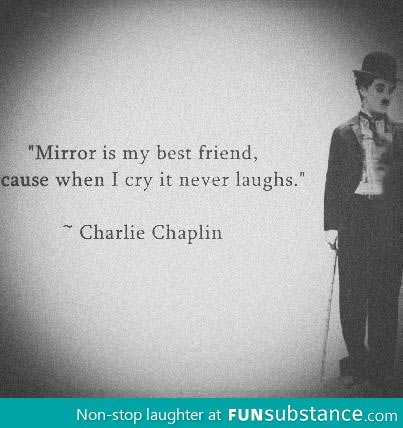 Charlie Chaplin on mirrors