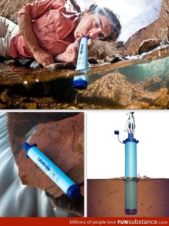 LifeStraw purifies water instantly and inexpensively
