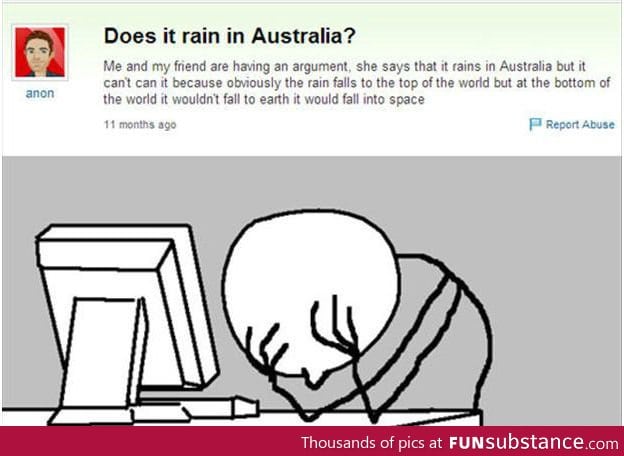 Does it rain in Australia?