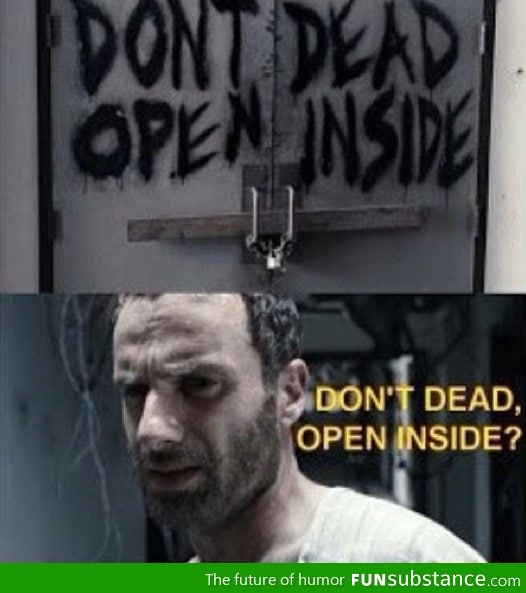 Don't open