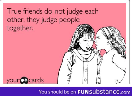 True friends with ecard