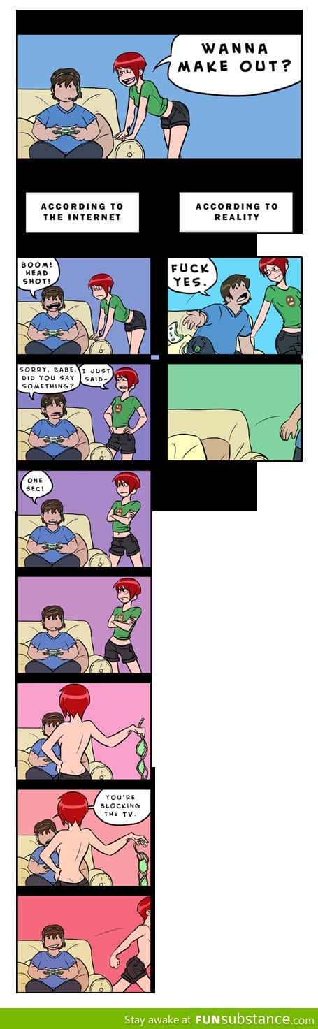 Gamer boyfriends, internet vs reality