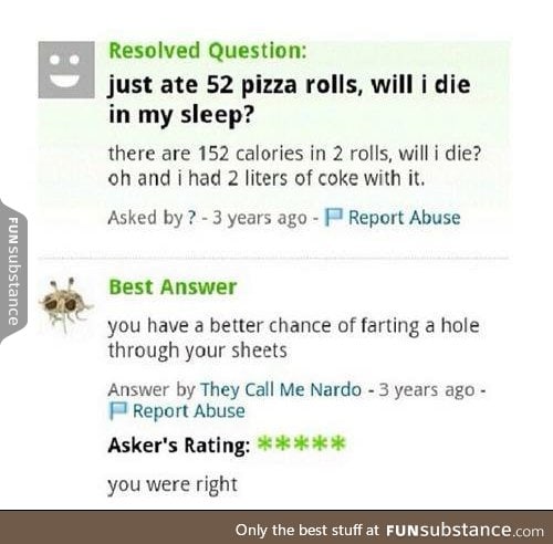 Helpful Yahoo answer