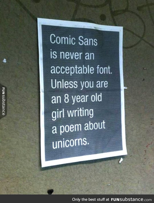 Truth about comic sans