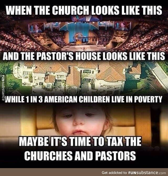 Tax those churches!