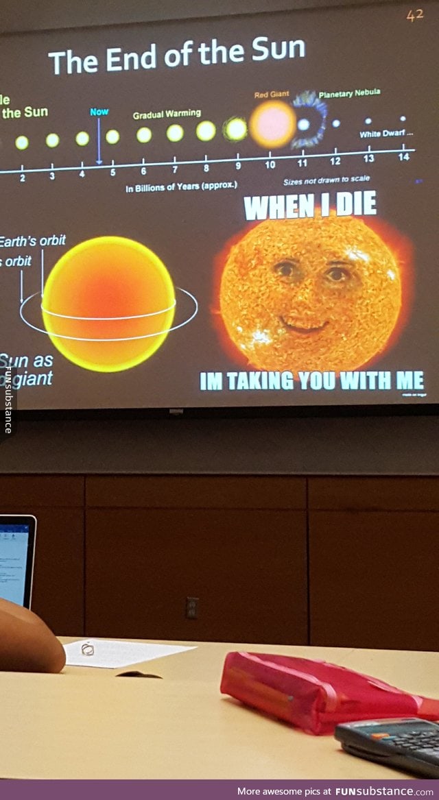 Gotta love a teacher who is fluent with memes