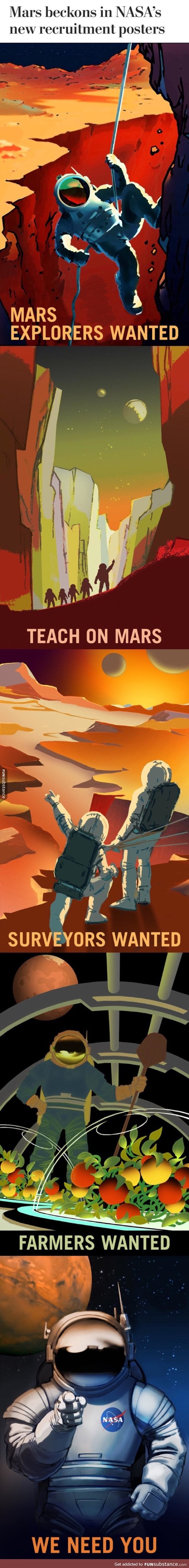 NASA's Mars recruitment posters