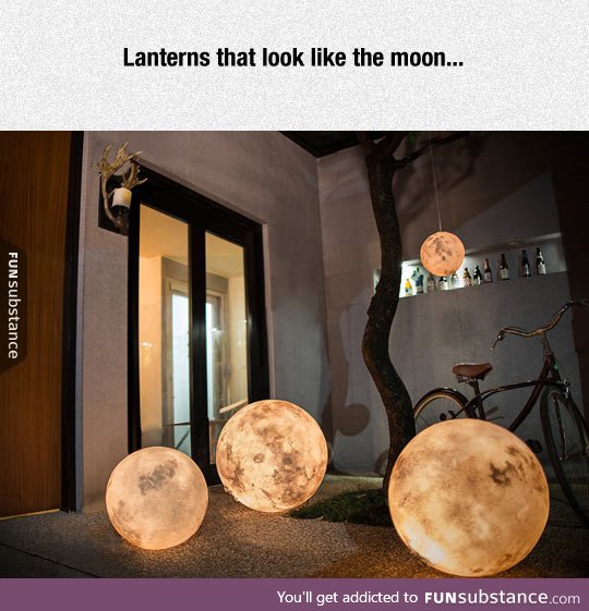 Lanterns that really look like the moon