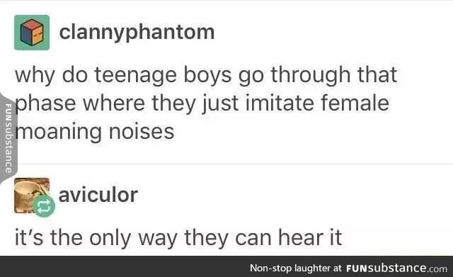 Female moaning noises