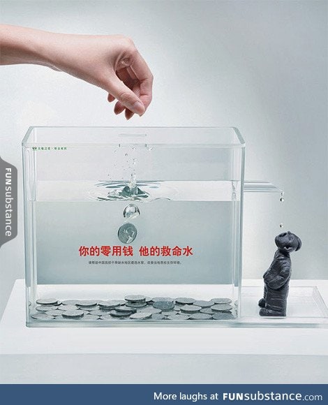 Clever charity box