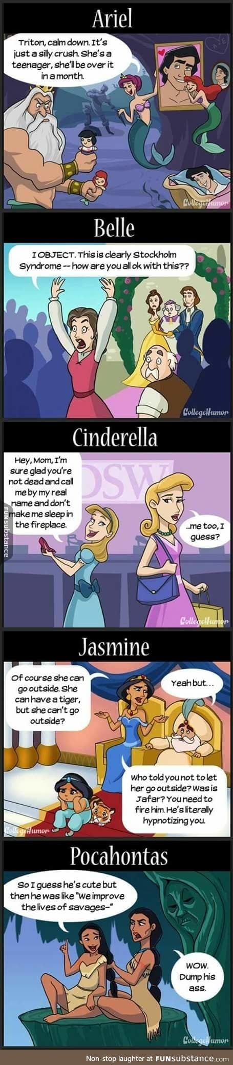 If Disney Princesses had living mothers their movies would be a lot shorter