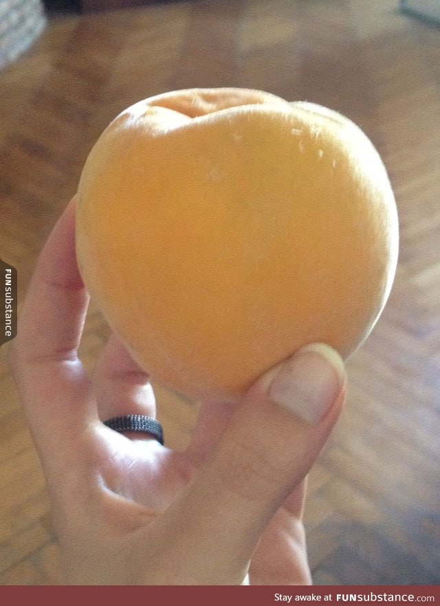 Ladies and gentleman this is a peachpricot half peach half apricot