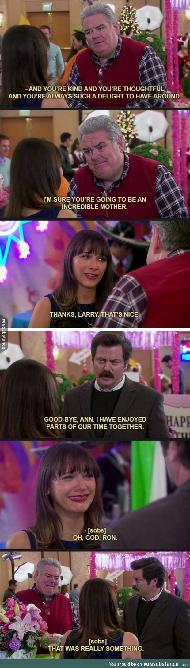 Ron Swanson is a sensitive guy