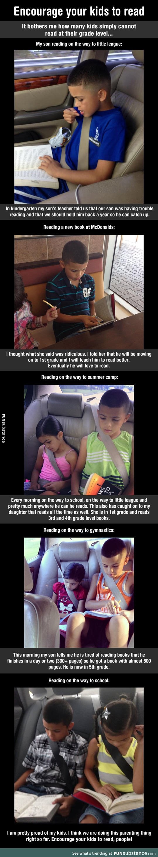 Why you should encourage your kids to read