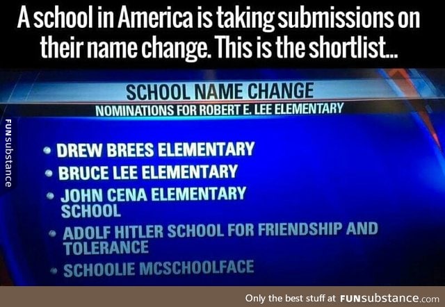 What would YOU name your school?
