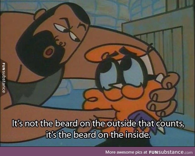 How I justify my lack of beard