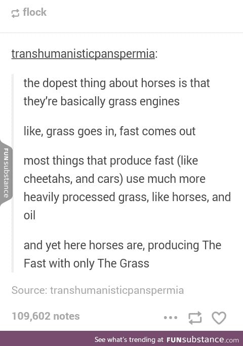 Producing fast with on the grass