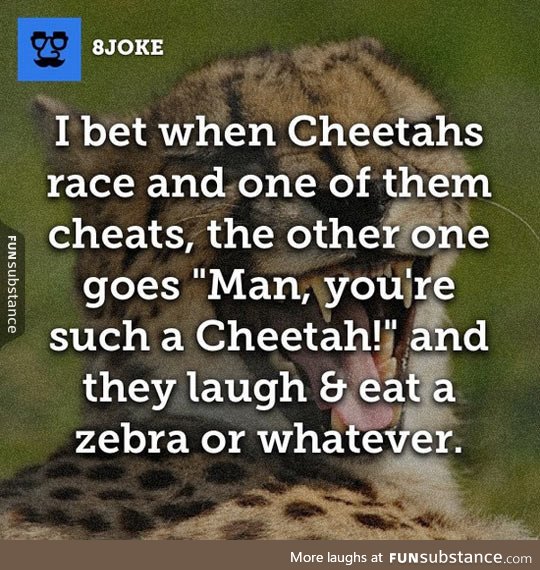 When cheetahs become cheaters