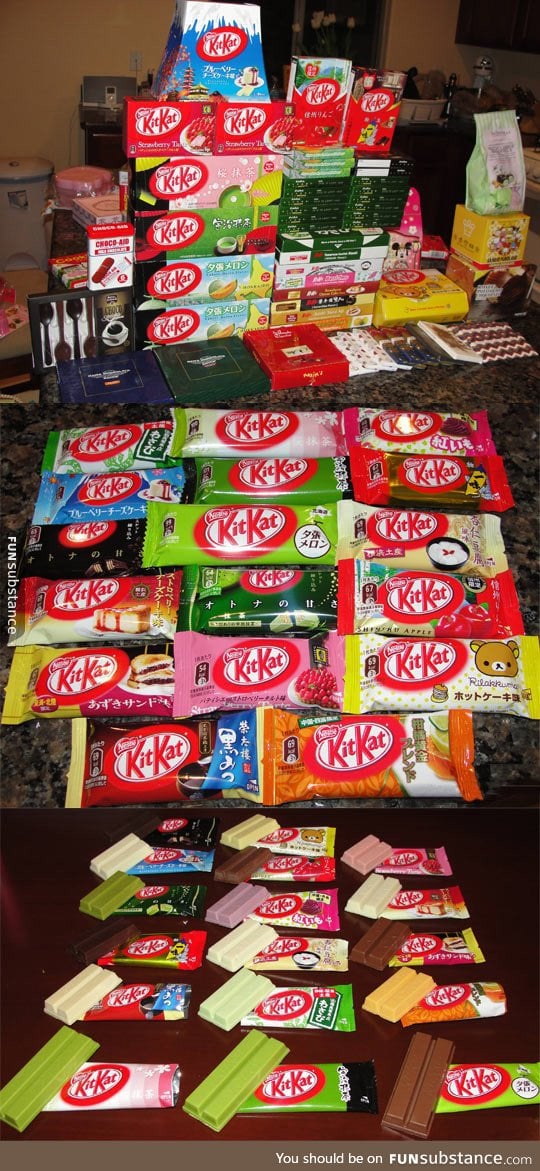 Apparently kitkat is way better in japan