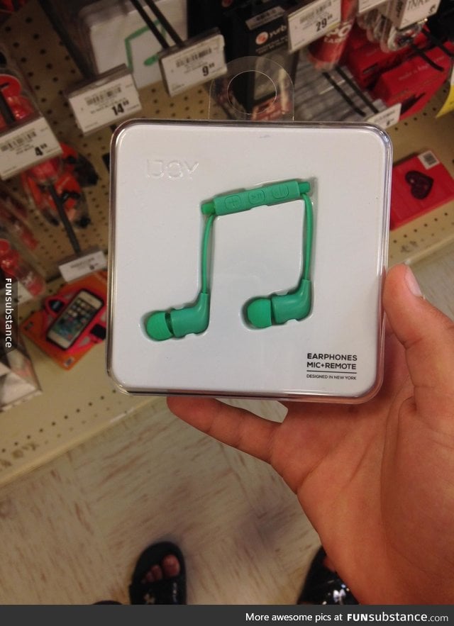 These earbuds have a cool packaging