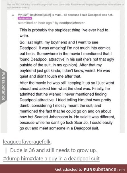 Deadpool is the ideal man