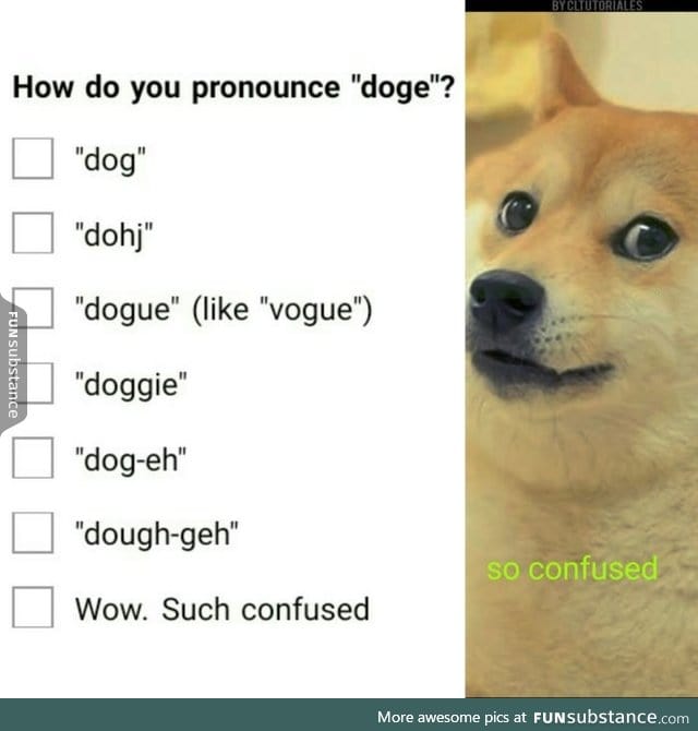 How do you pronounced "DOGE?"