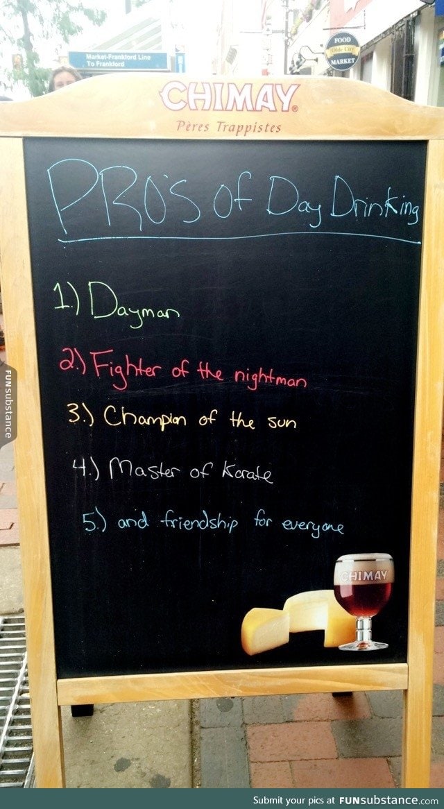 The Pro's of Day Drinking