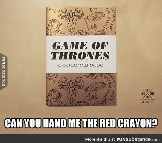 Game of thrones, the coloring book