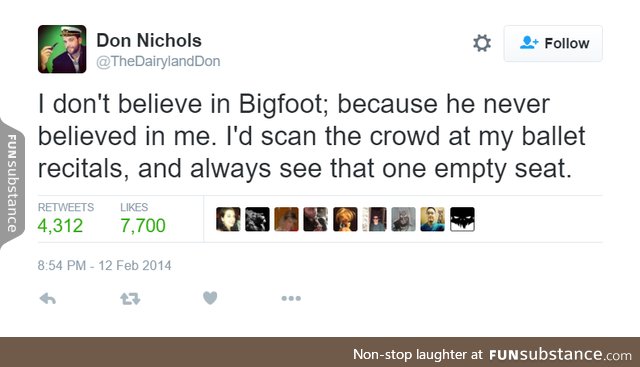 Bigfoot the irresponsible dad