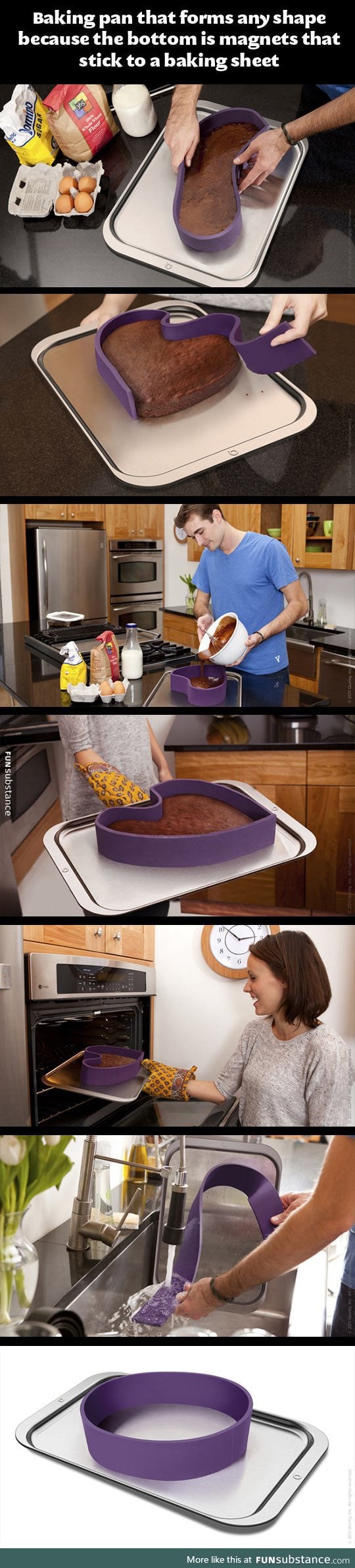 Clever baking pan with a twist
