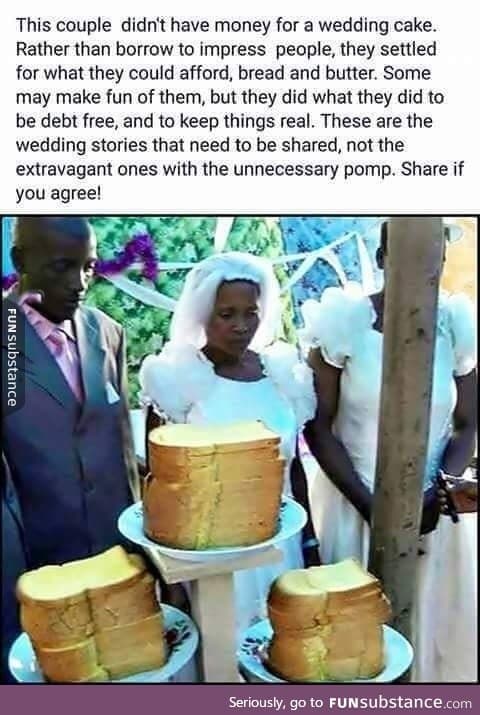 Children in Africa could have eaten that bread. Oh wait... (The bread wedding)