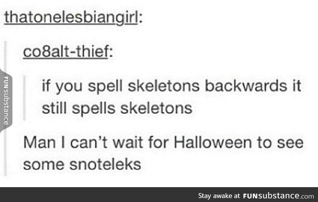 spooky scary snoteleks