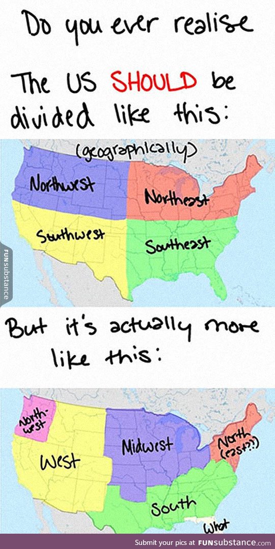 The US and its strange geography